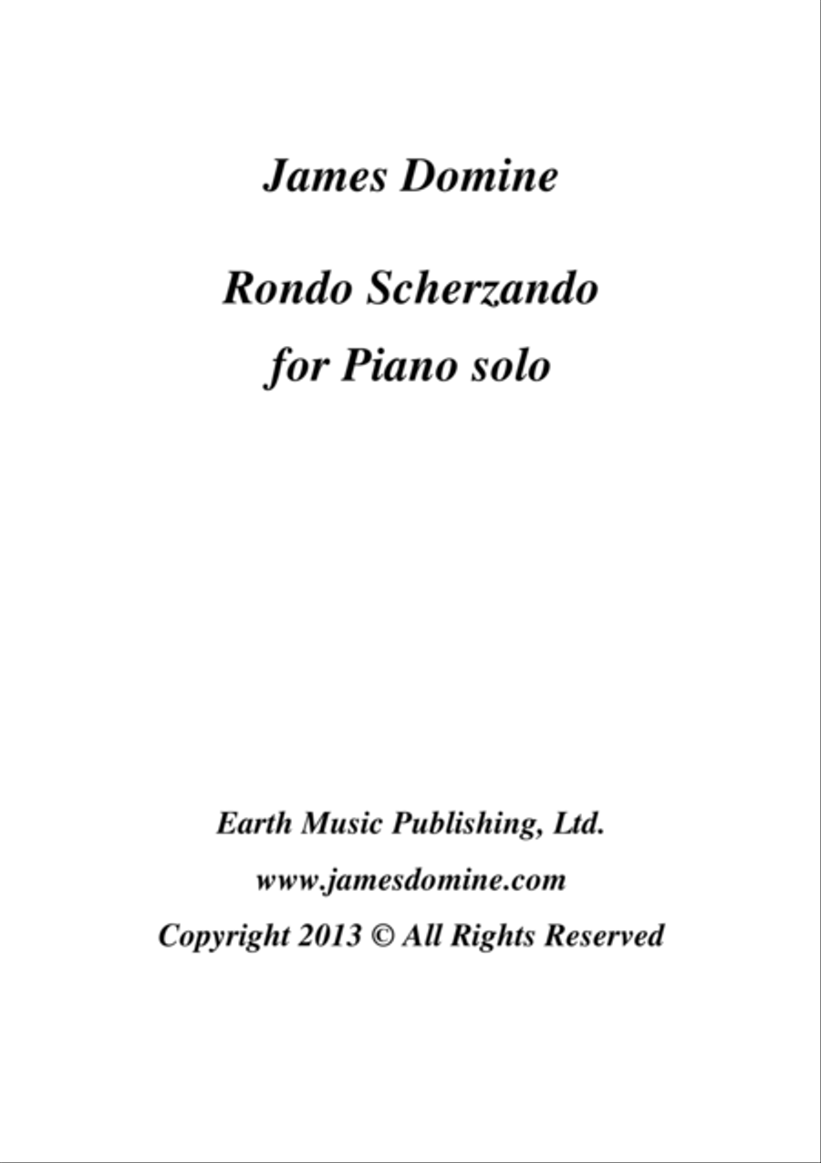 Rondo Scherzando for Piano Solo Piano Solo scores gallery preview page 1