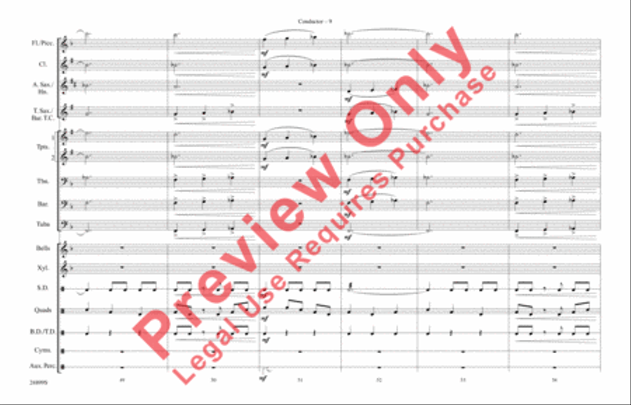 The Batman Theme (from Batman) Marching Band scores gallery preview page 10