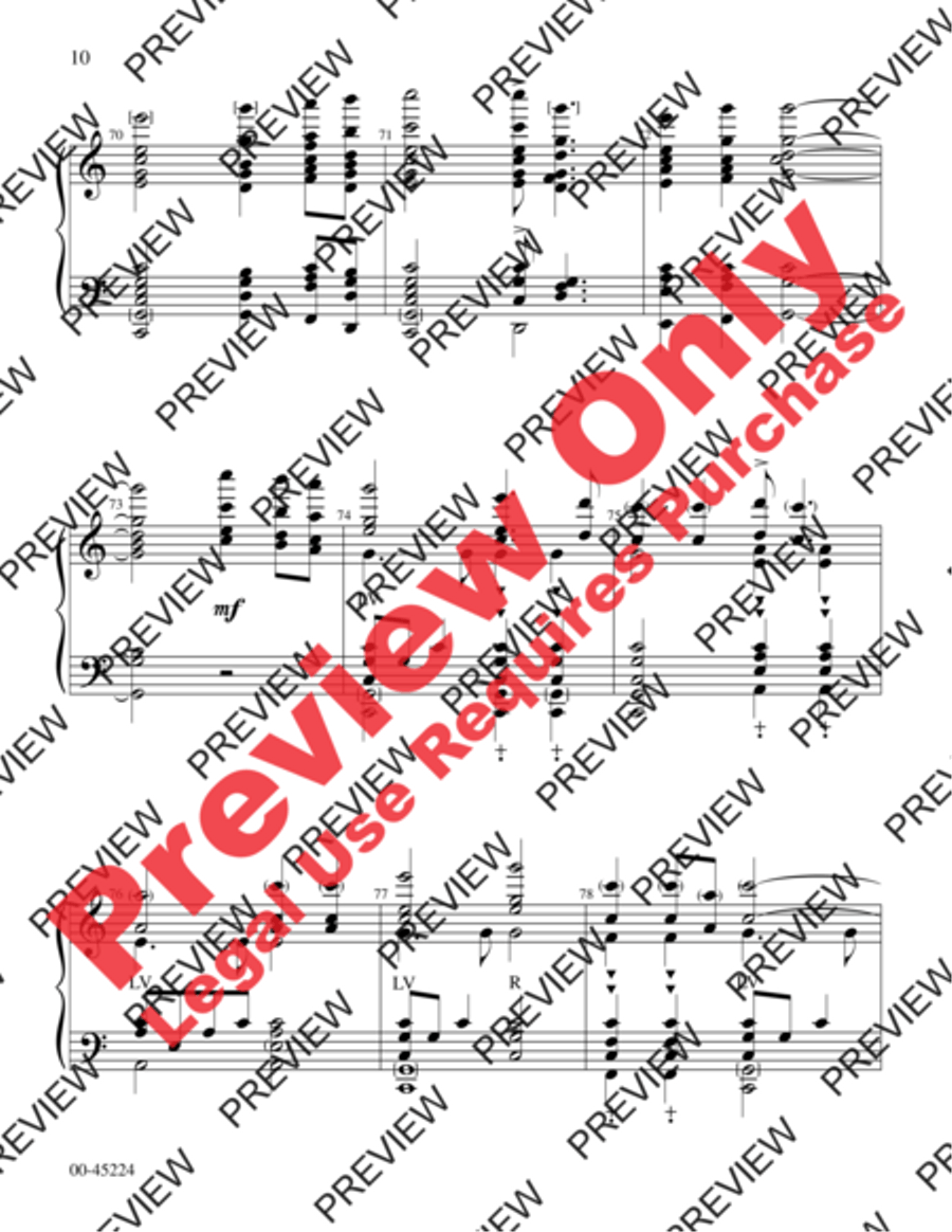 Hark! I Hear the Harps Eternal Handbell Choir scores gallery preview page 10