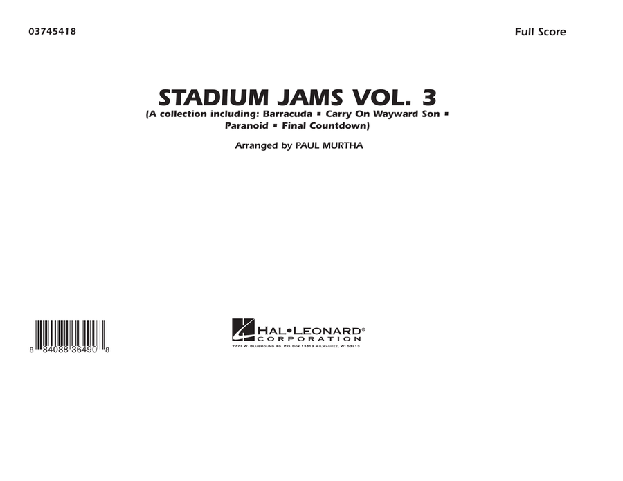 Stadium Jams - Volume 3 - Full Score Marching Band scores gallery preview page 1