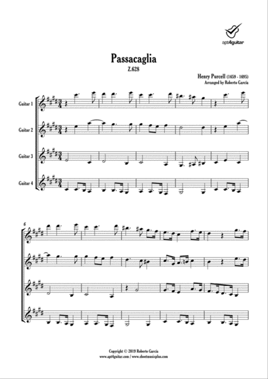 Passacaglia Z.628 Passacaglia Z.628 Large Ensemble scores gallery preview page 2