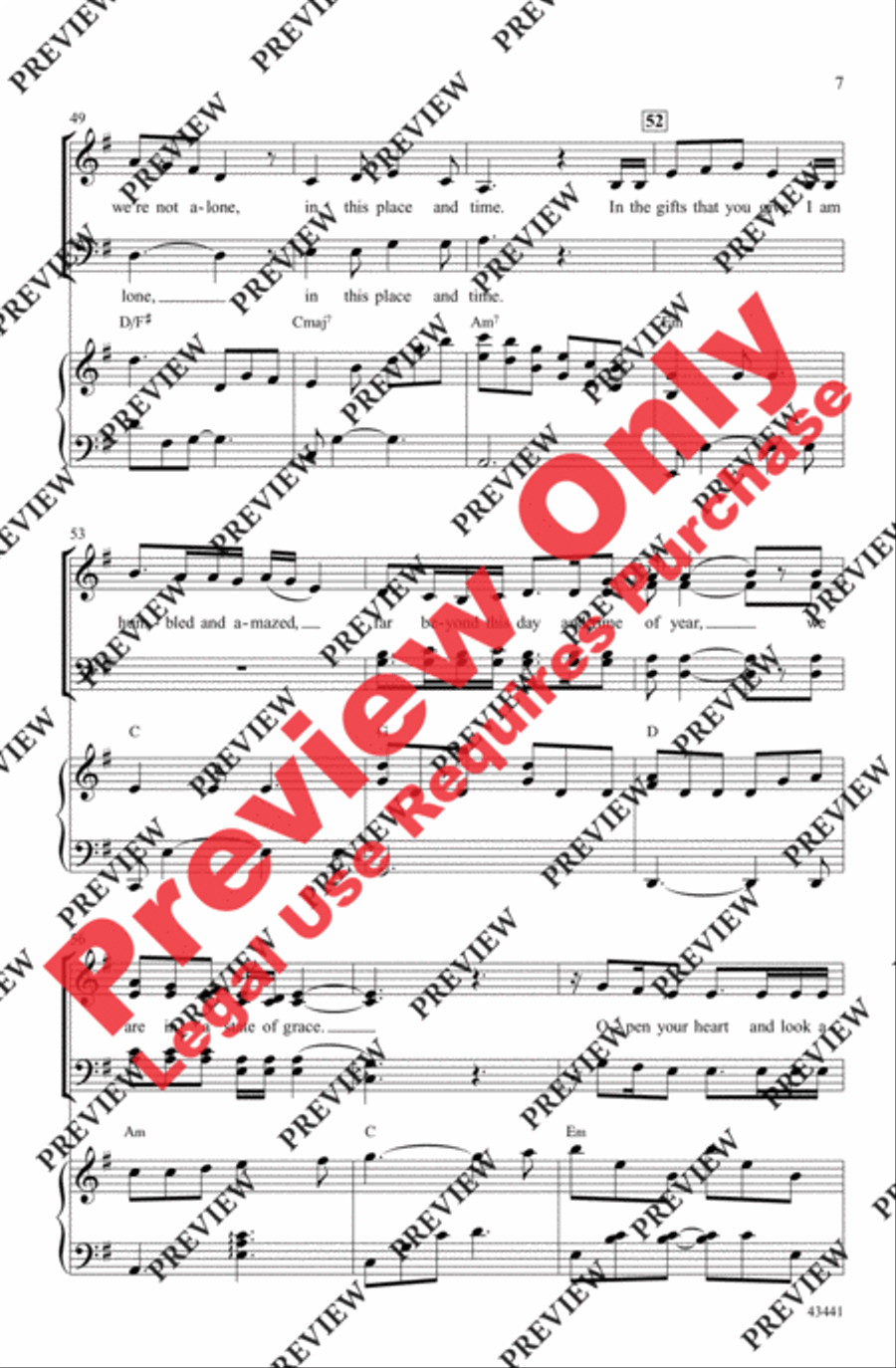 December Prayer December Prayer 4-Part scores gallery preview page 7