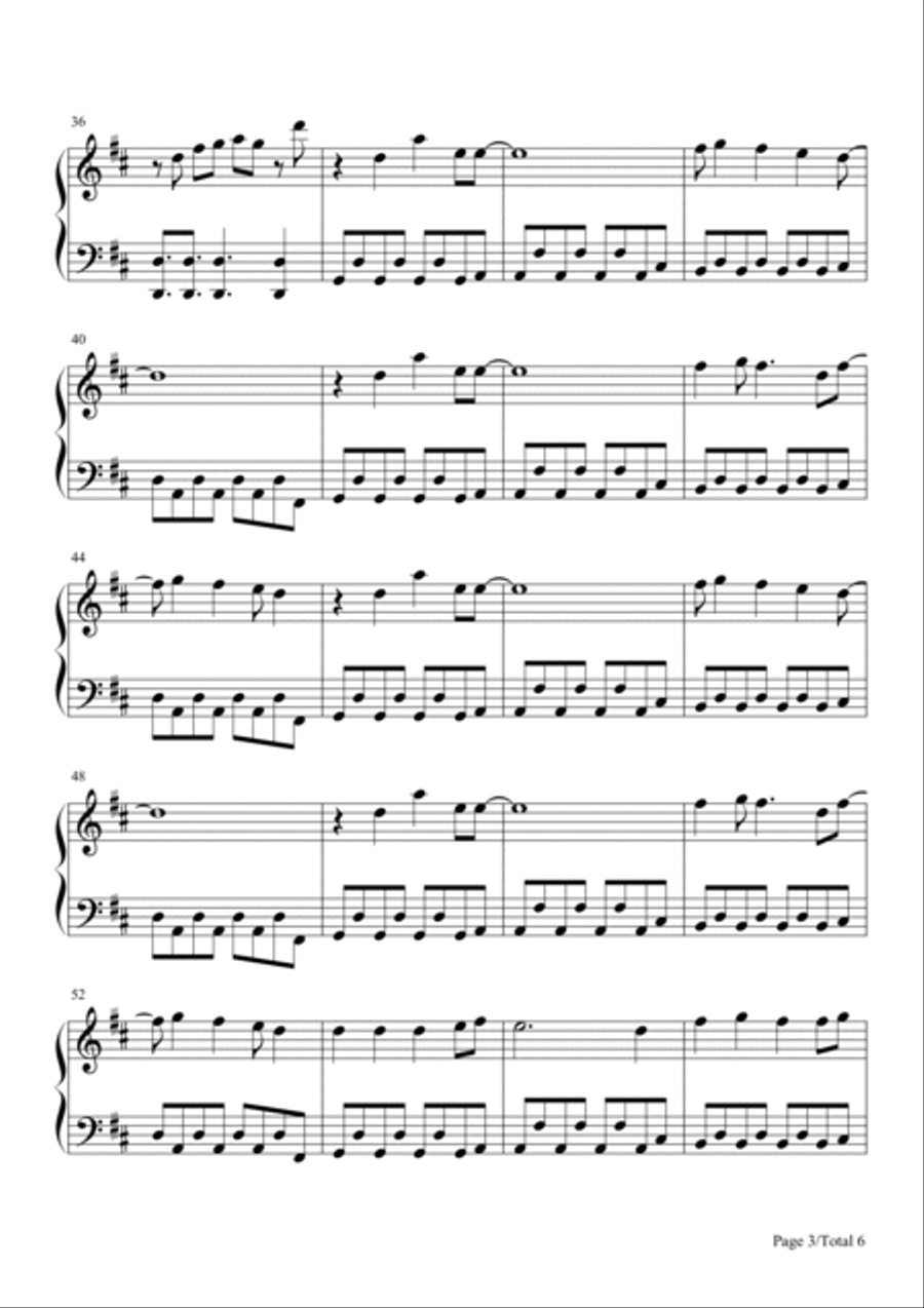 Alone Piano Solo scores gallery preview page 3