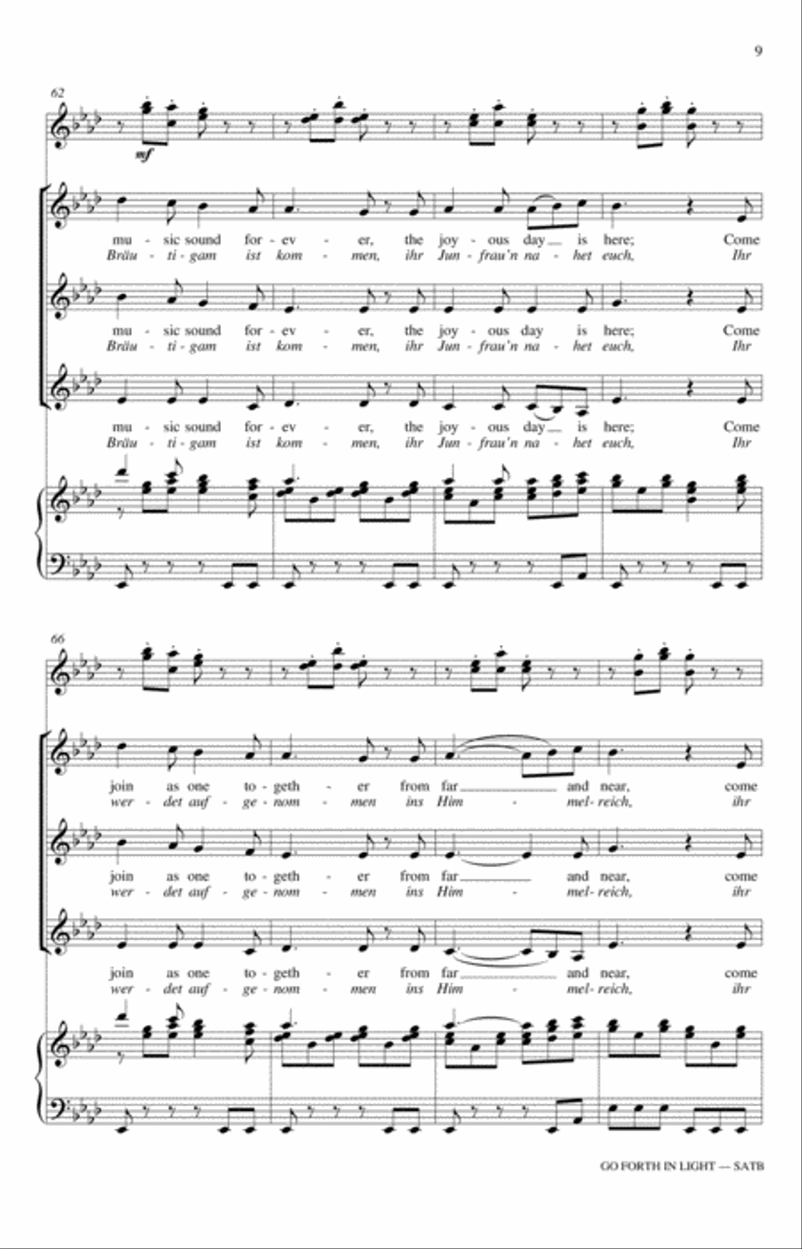 Go Forth In Light! SSA scores gallery preview page 9
