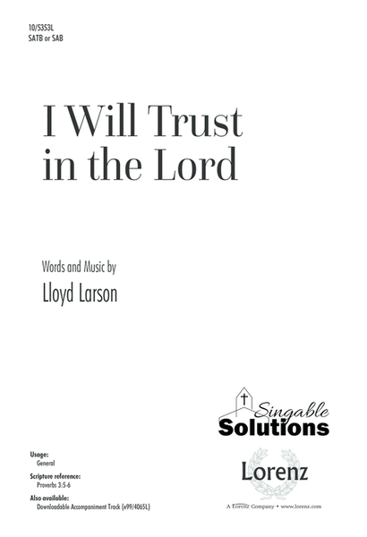 I Will Trust in the Lord