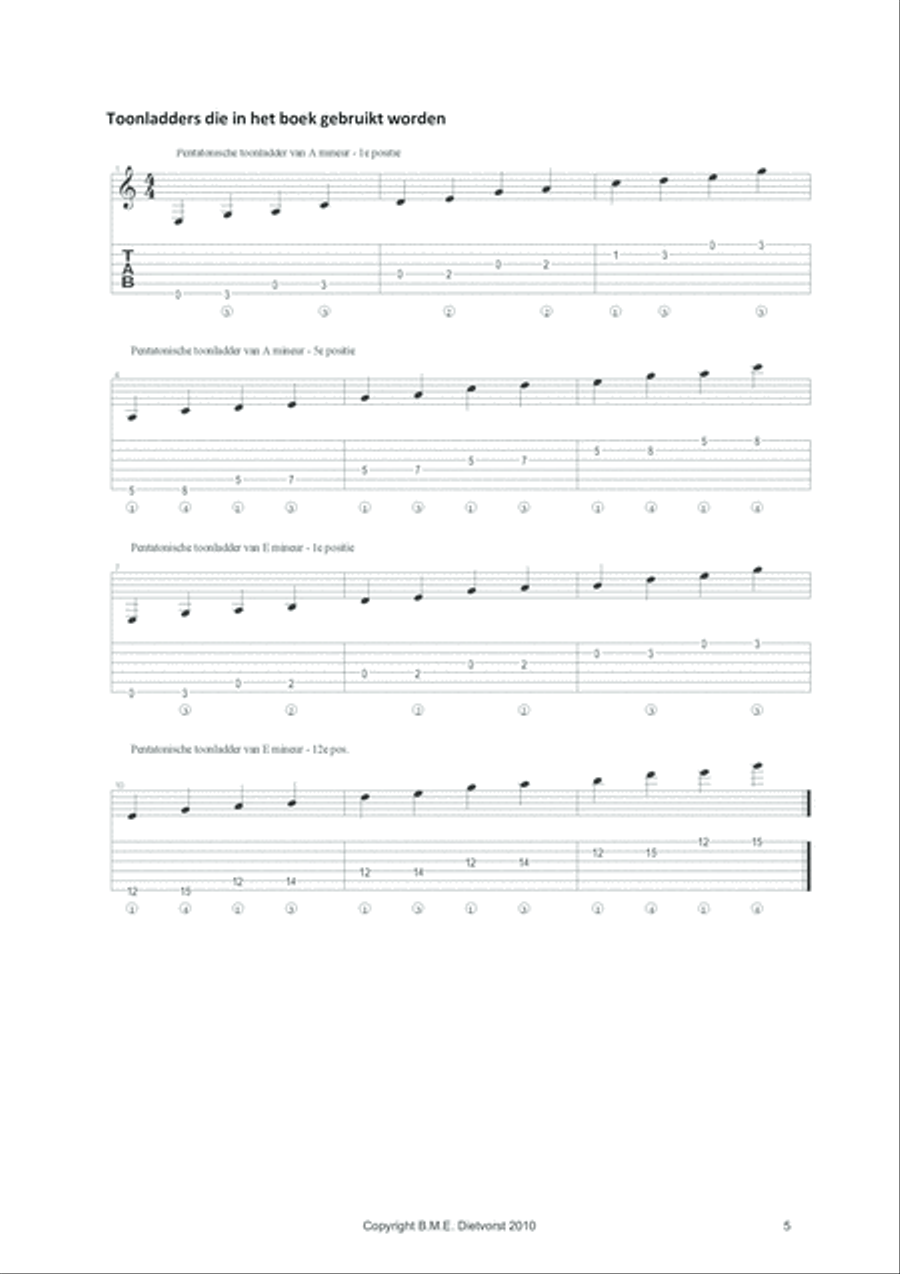 Wil De Echte Gitarist Opstaan! (deel 1) Electric Guitar scores gallery preview page 6
