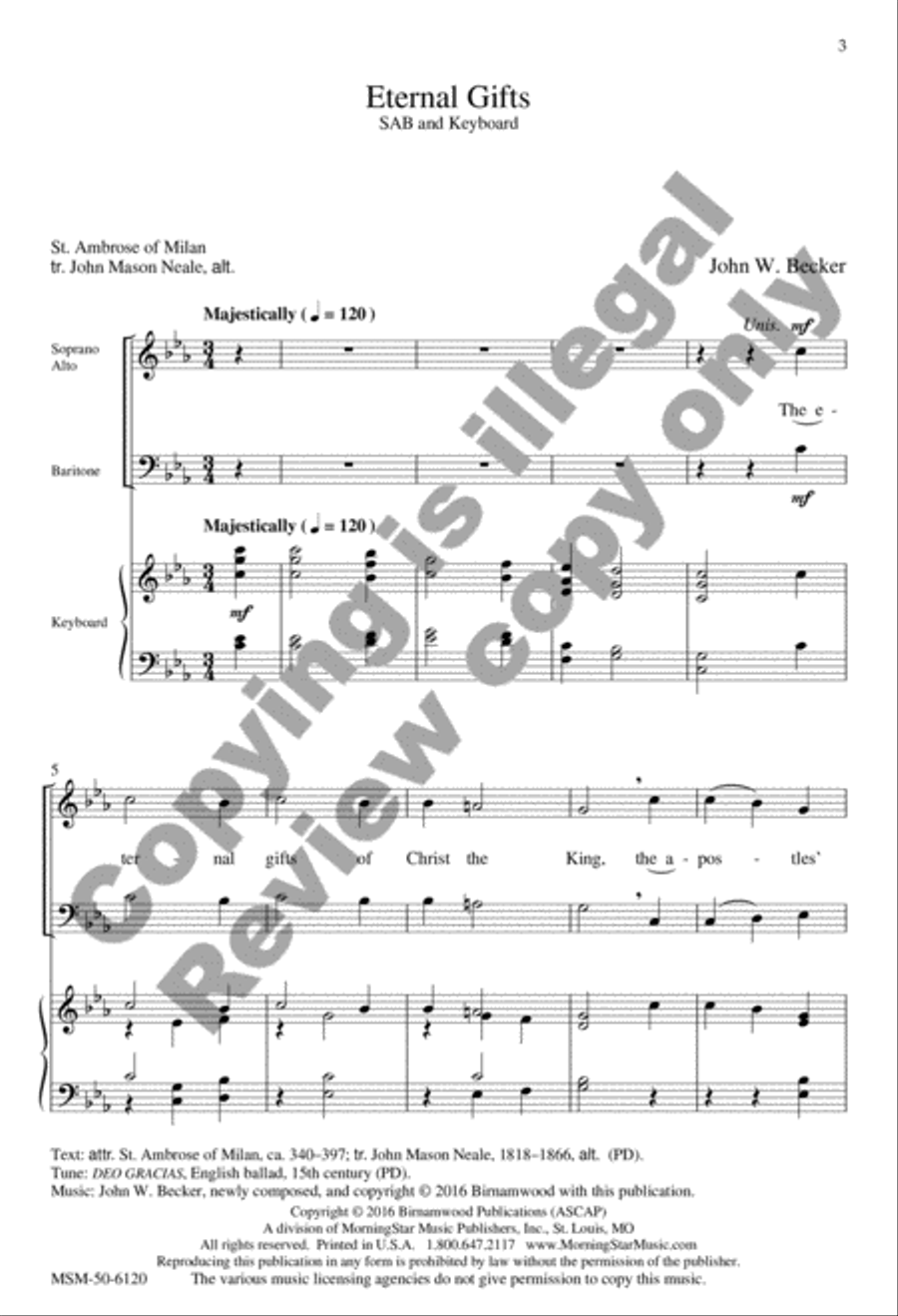 Eternal Gifts Eternal Gifts 3-Part scores gallery preview page 2