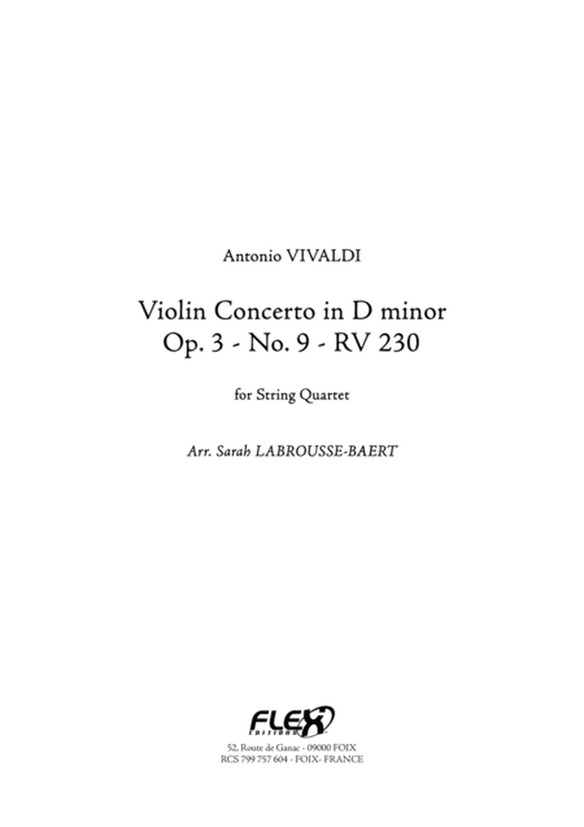 Violin Concerto in D minor Op. 3 No. 9 RV 230 image number null