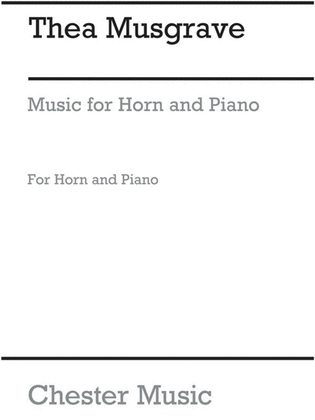 Musgrave - Music For Horn/Piano (Pod)