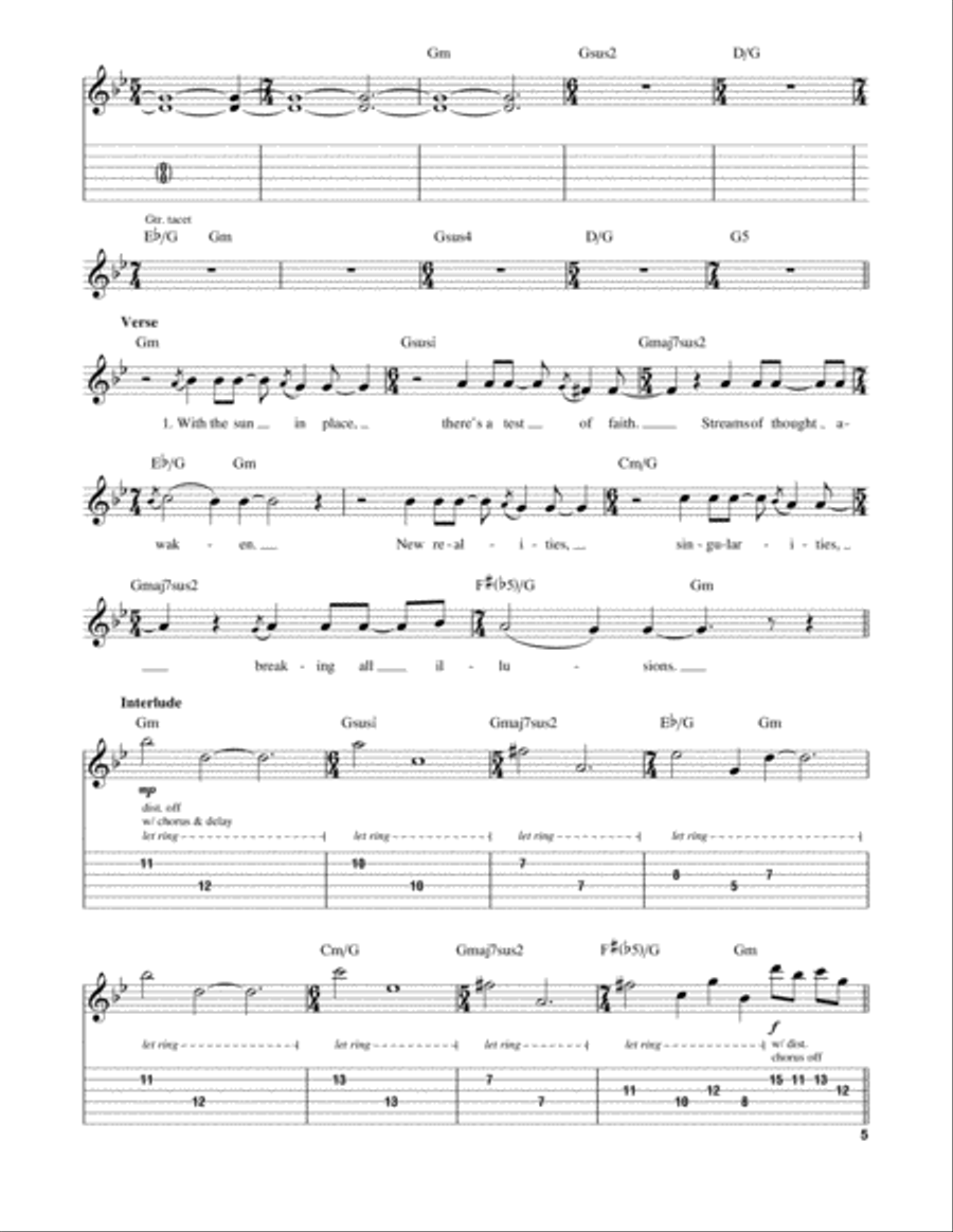 Breaking All Illusions Electric Guitar scores gallery preview page 5