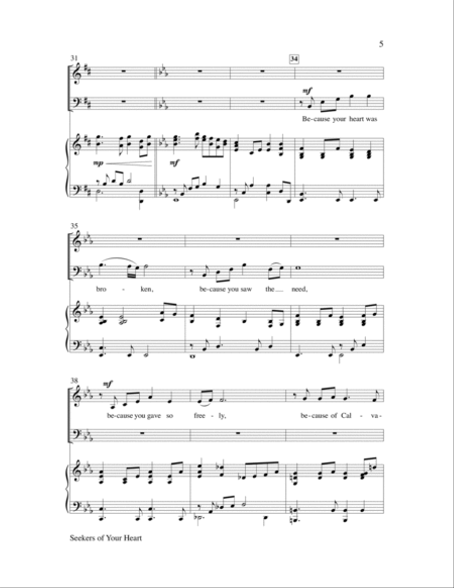 Seekers of Your Heart Seekers of Your Heart Choir scores gallery preview page 5