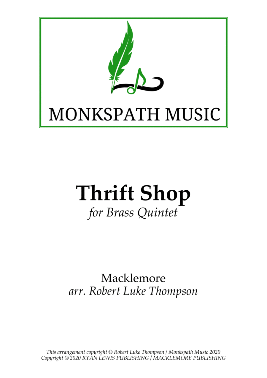 Thrift Shop Baritone Horn TC scores gallery preview page 1