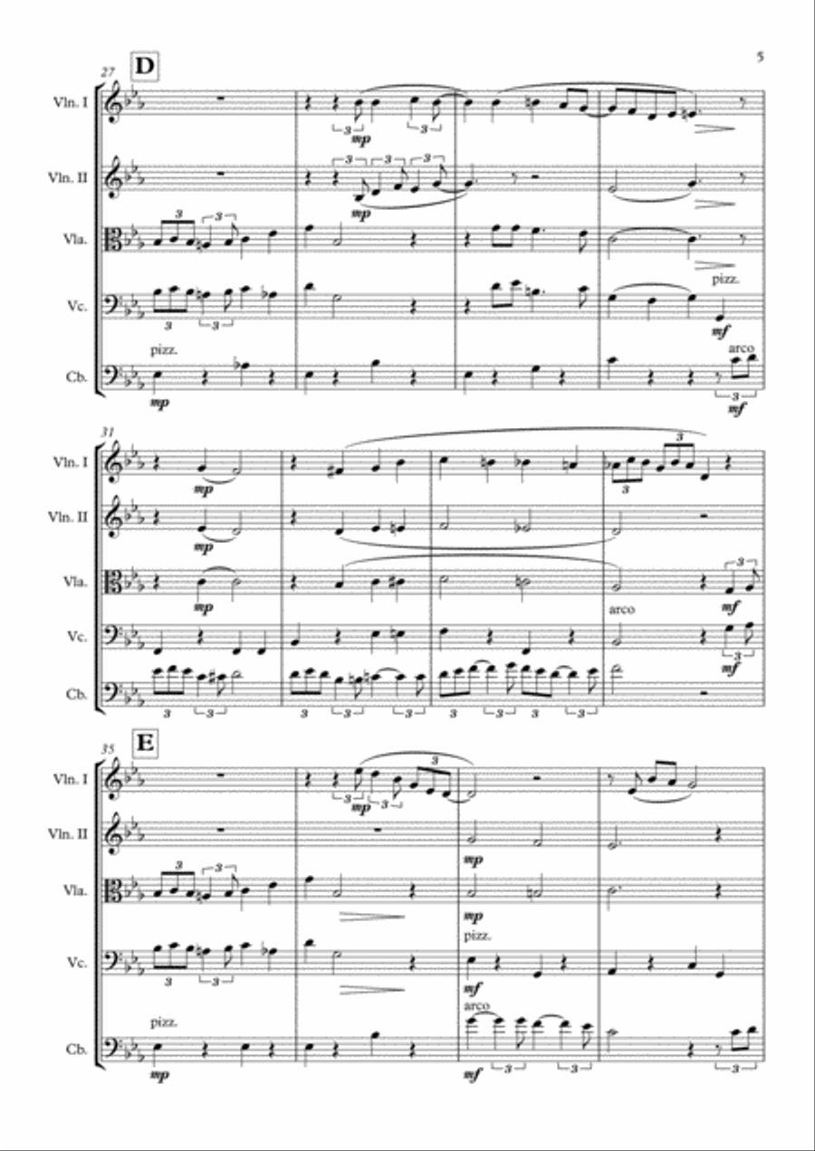 It's Beginning To Look Like Christmas String Quintet scores gallery preview page 6