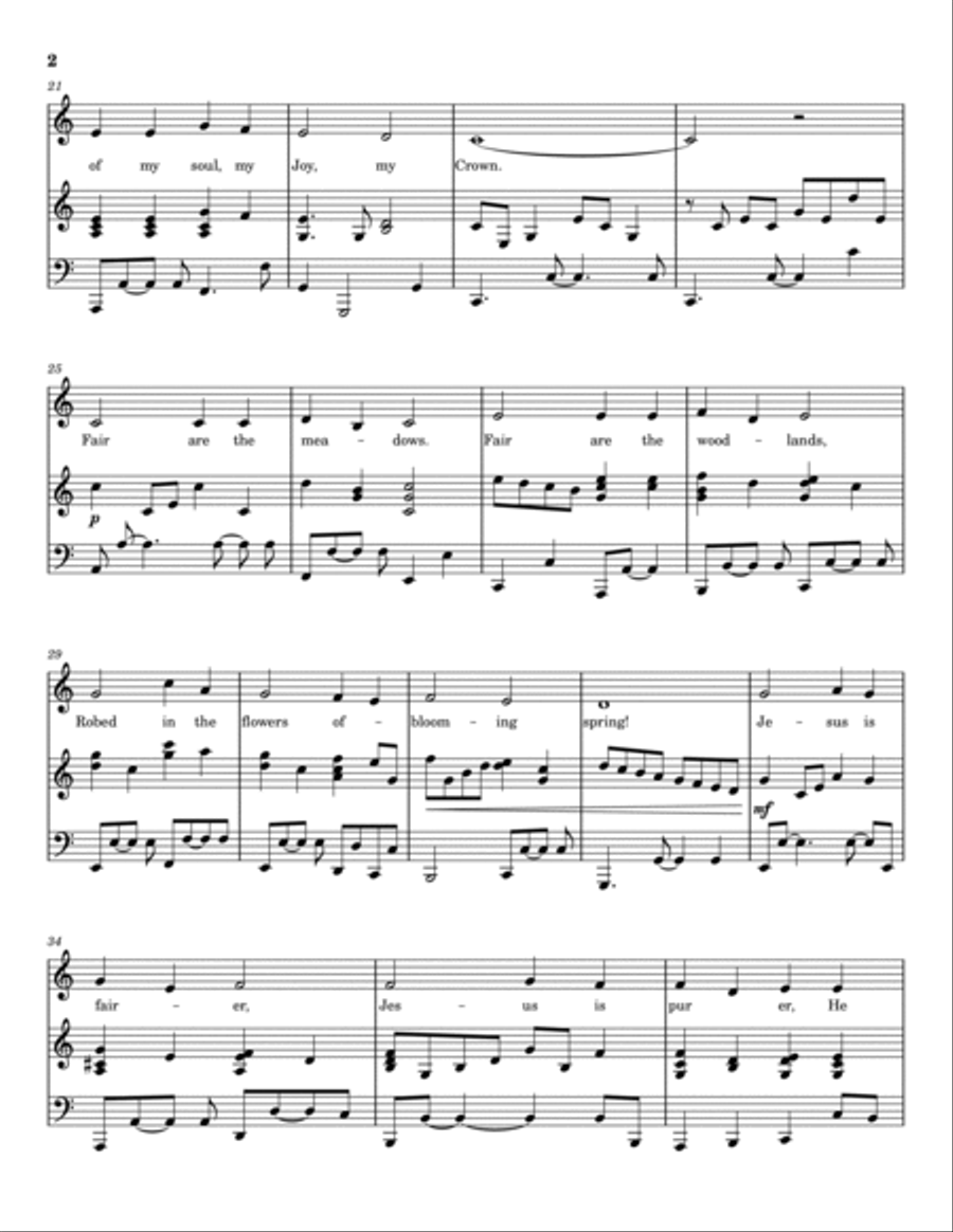 Beautiful Saviour [C Major - Easier Key] Voice scores gallery preview page 3