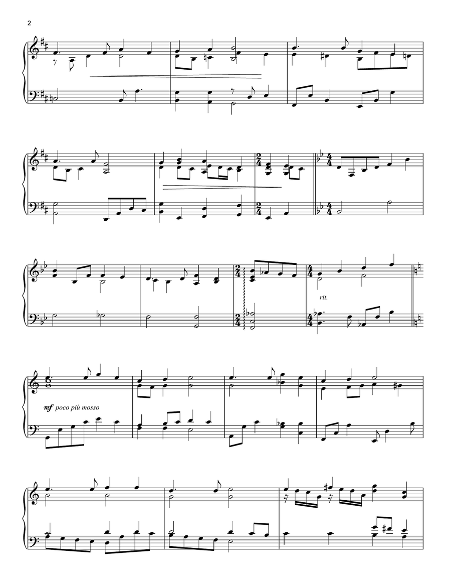 Come, Ye Thankful People, Come Piano Solo scores gallery preview page 2