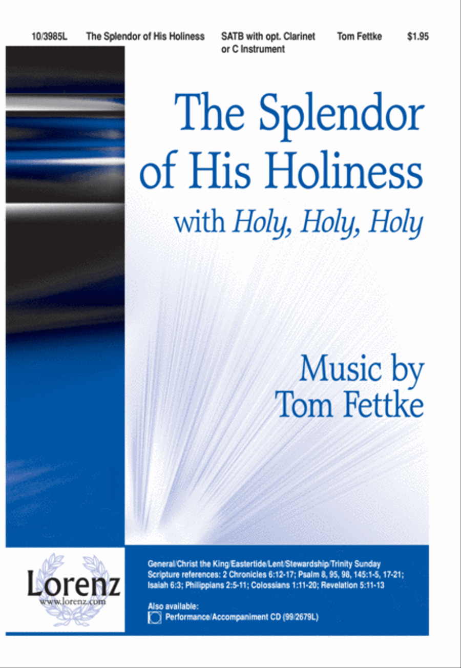 The Splendor of His Holiness 4-Part scores gallery preview page 1