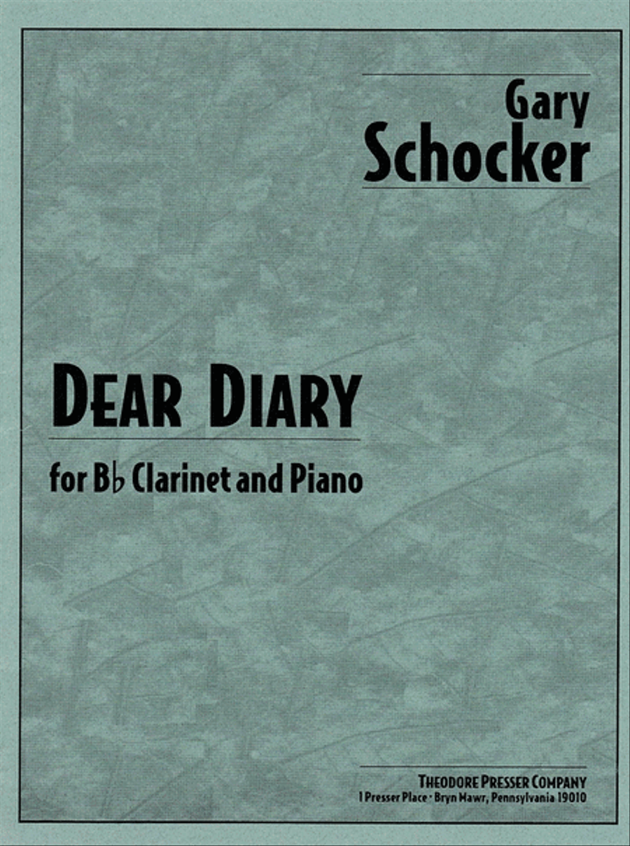 Dear Diary Chamber Music scores gallery preview page 1