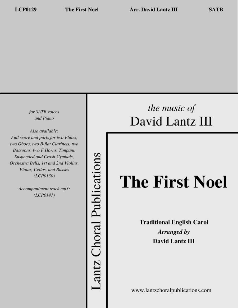 The First Noel 4-Part scores gallery preview page 1