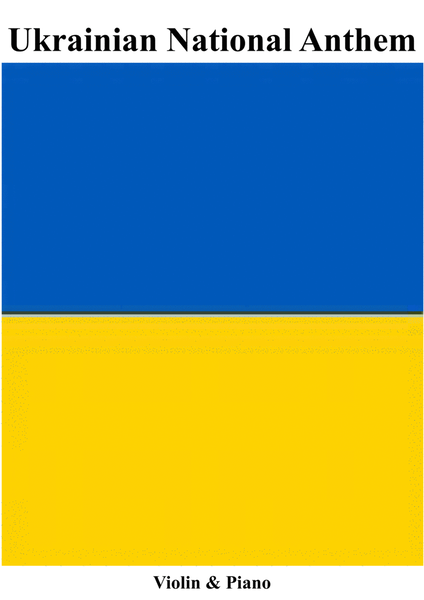 Ukrainian National Anthem for Violin & Piano MFAO World National Anthem Series image number null
