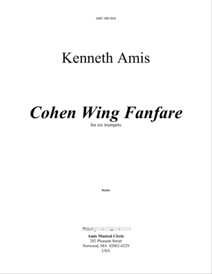 Cohen Wing Fanfare Cohen Wing Fanfare Trumpet scores gallery preview page 1