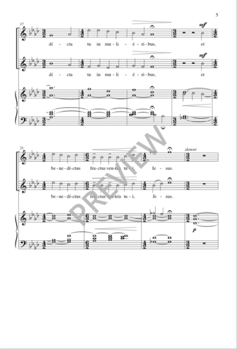 Ave Maria Choir scores gallery preview page 5