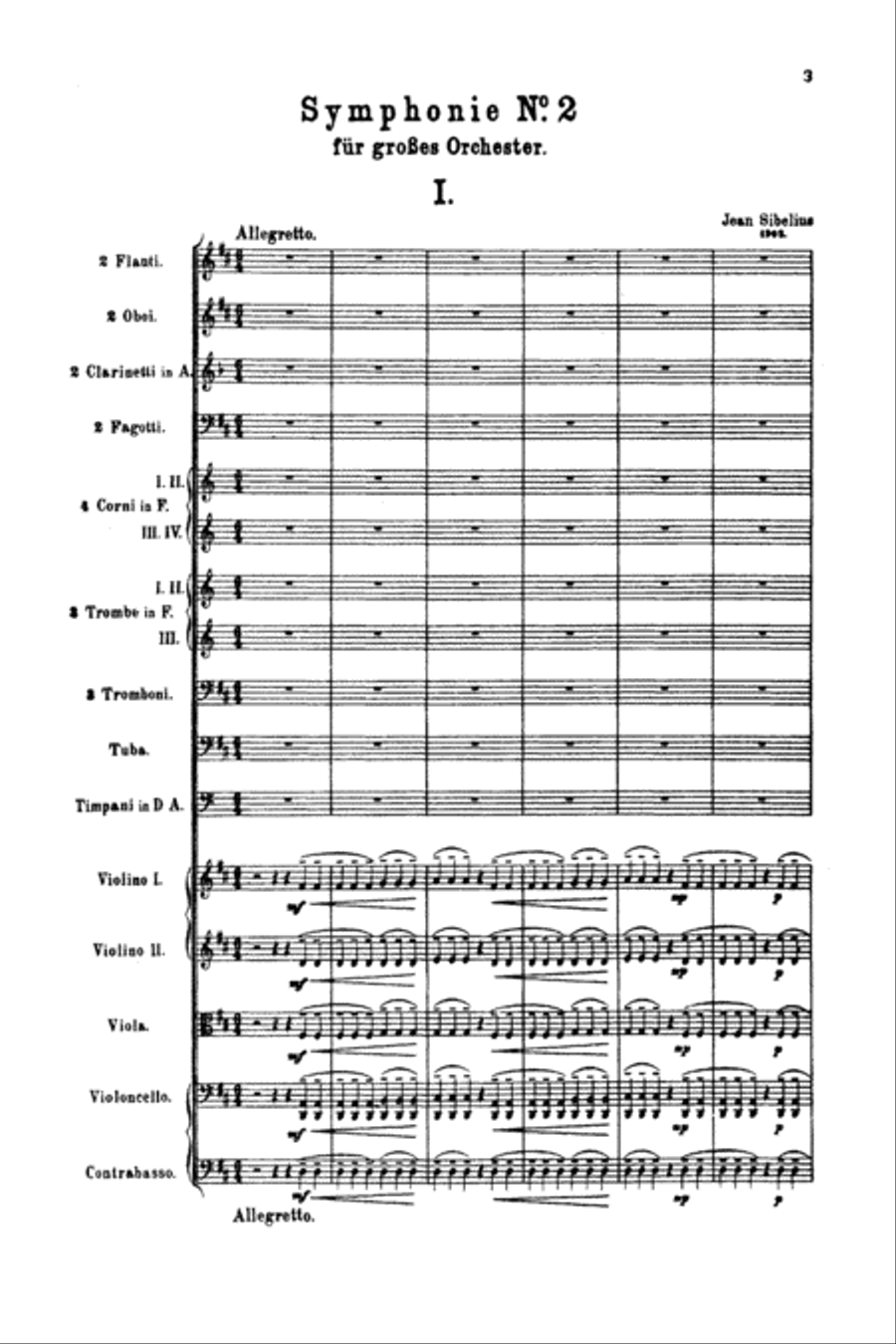 Symphony No. 2 in D Major, Op. 43 Full Orchestra scores gallery preview page 4