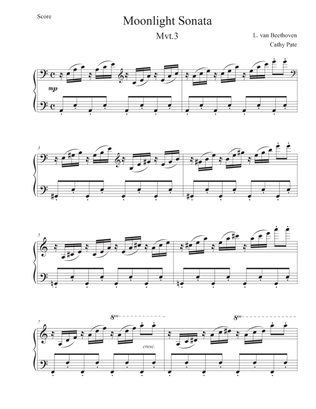 Moonlight Sonata - Mvt.3