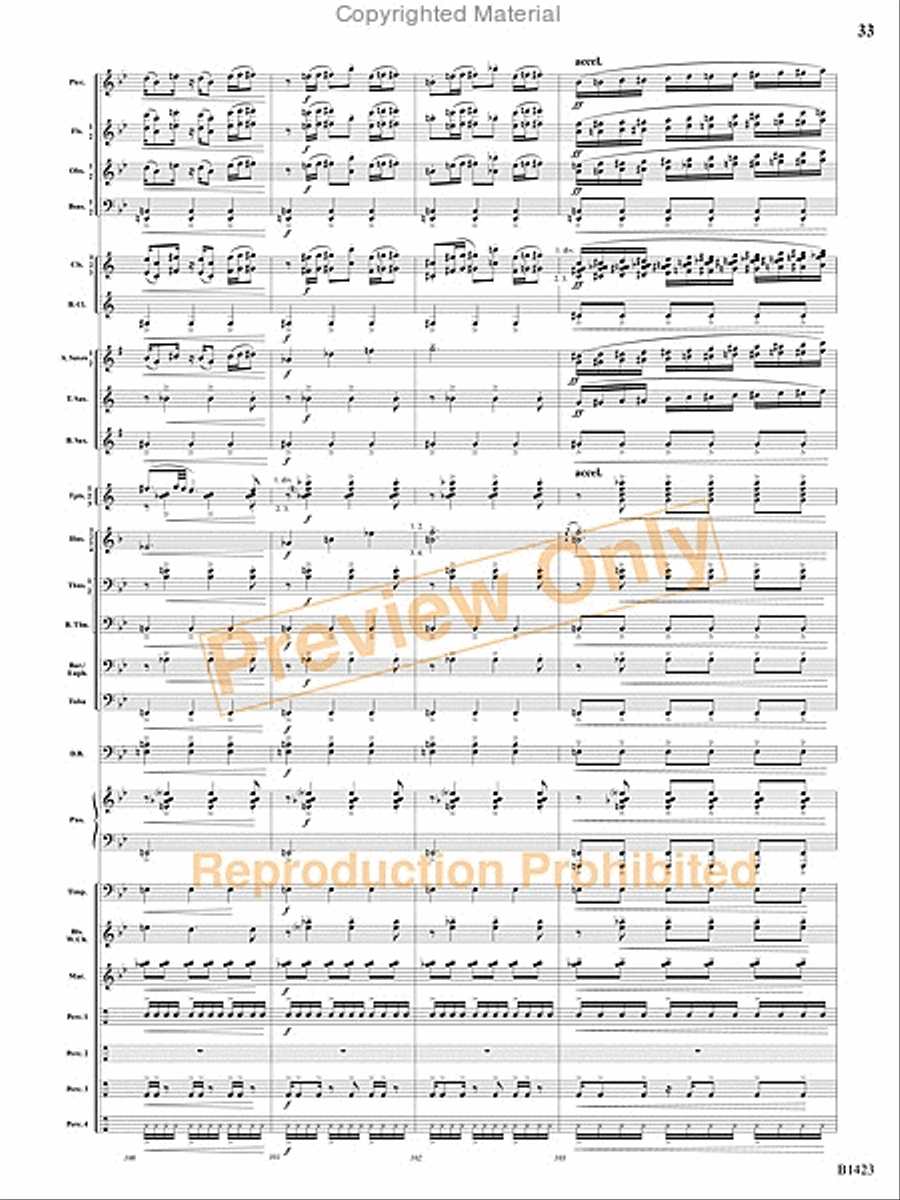 Dakota Fanfare Concert Band scores gallery preview page 32
