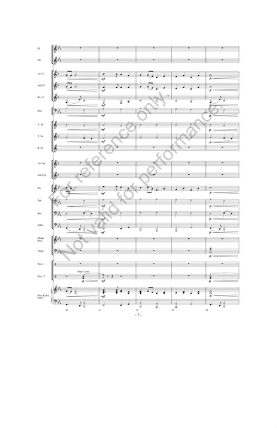 Of Castles And Kings Of Castles And Kings Concert Band scores gallery preview page 6