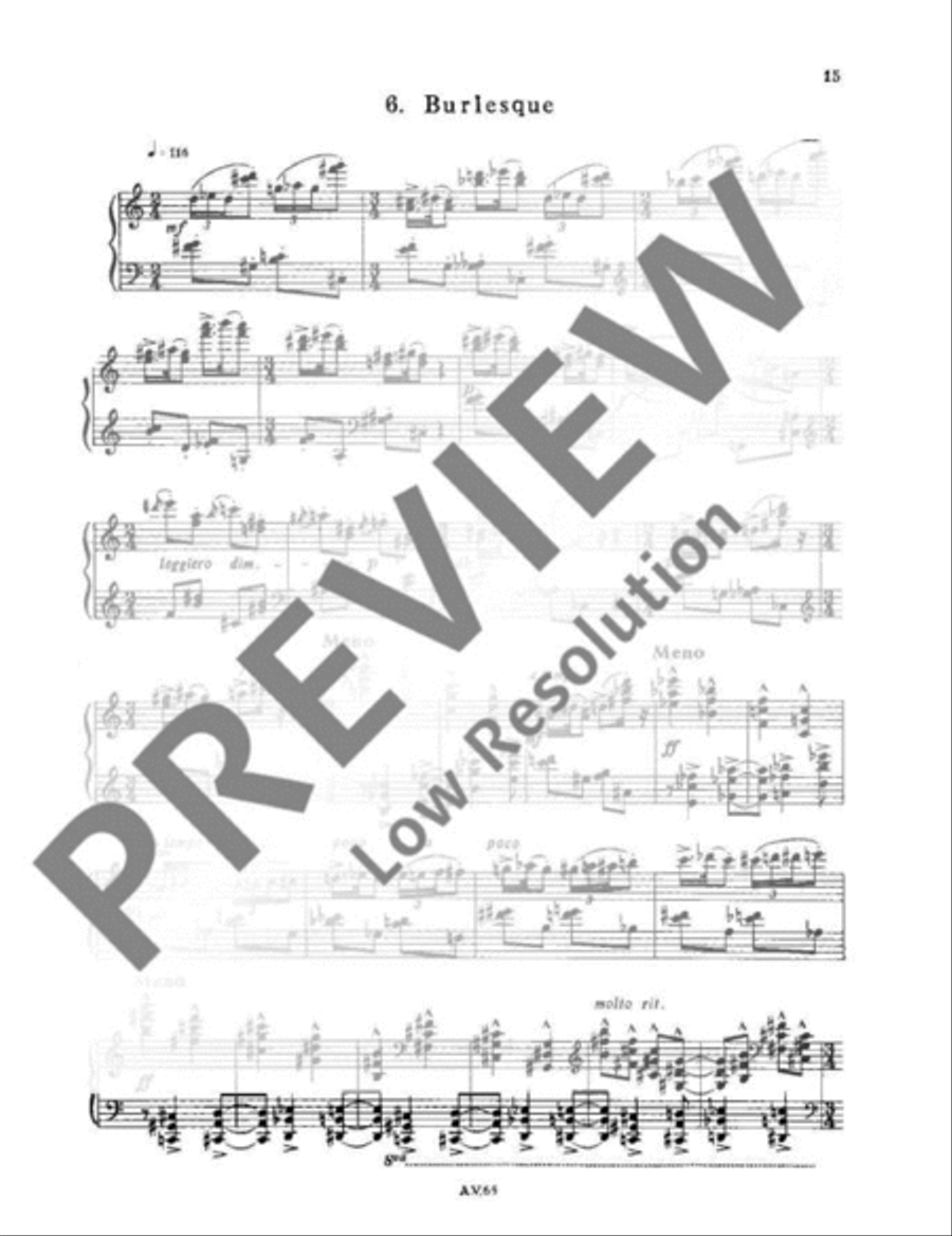 Six portraits Piano Solo scores gallery preview page 16