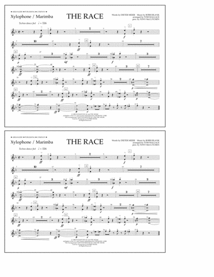 The Race - Xylophone/Marimba