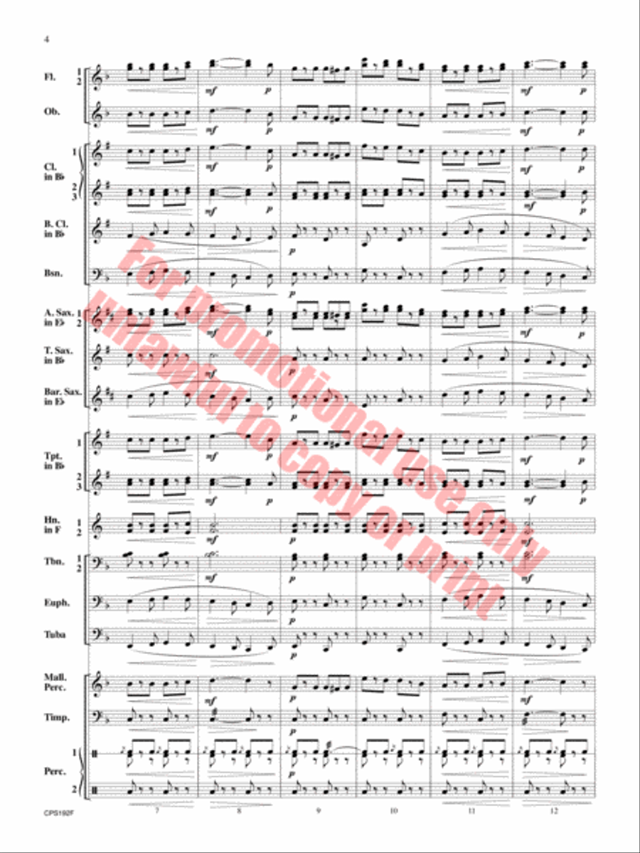 Liberty Bell Concert Band scores gallery preview page 5
