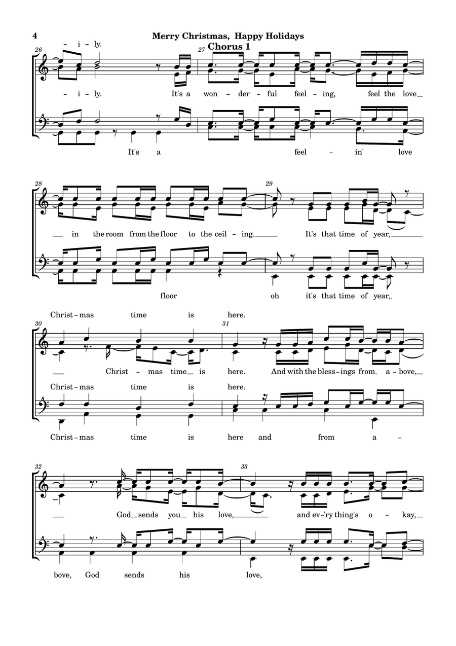 Merry Christmas, Happy Holidays SSAA scores gallery preview page 4