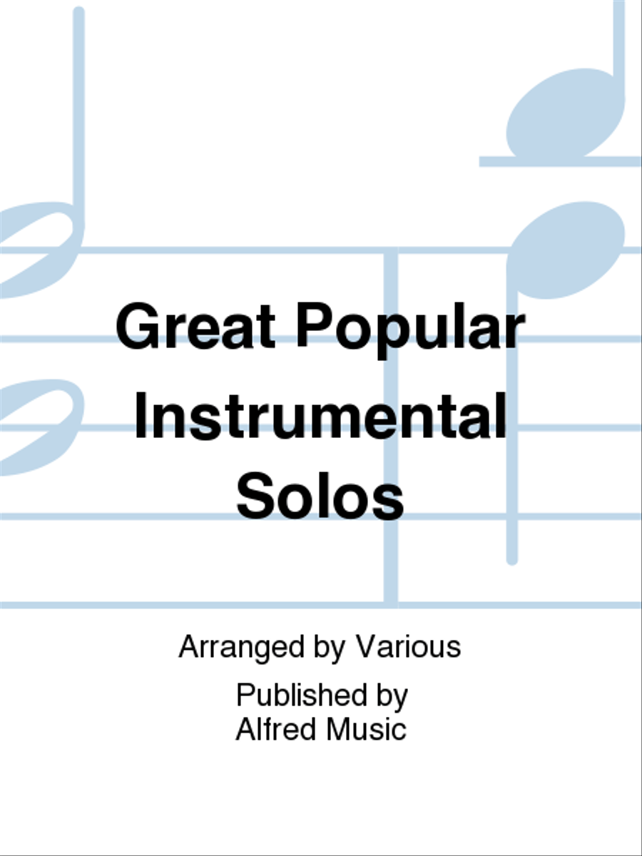 Great Popular Instrumental Solos Flute Solo scores gallery preview page 1