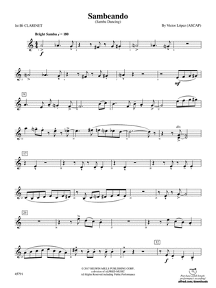 Sambeando: 1st B-flat Clarinet