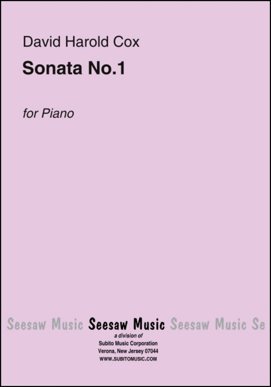 Sonata No.1 Sonata No.1 Harpsichord scores gallery preview page 1