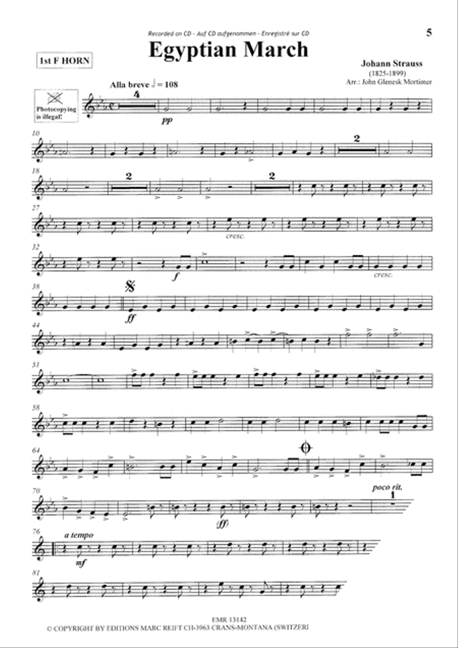 Play The 1st Horn With The Philharmonic Wind Orchestra Concert Band scores gallery preview page 6