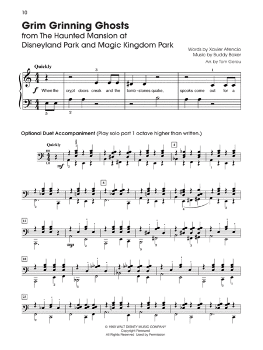 5 Finger Halloween Fun Easy Piano scores gallery preview page 5