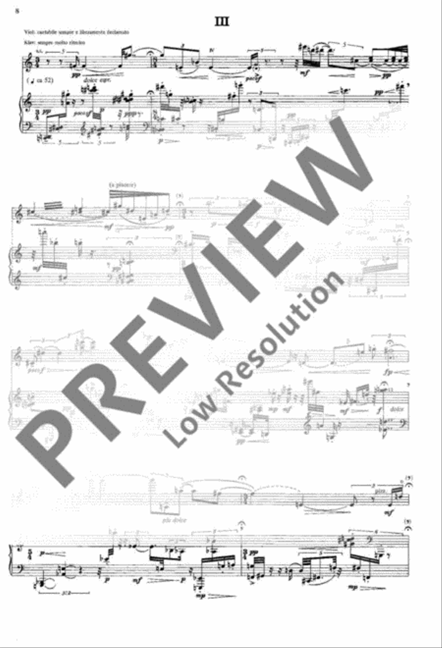 Songs without words Violin Solo scores gallery preview page 9