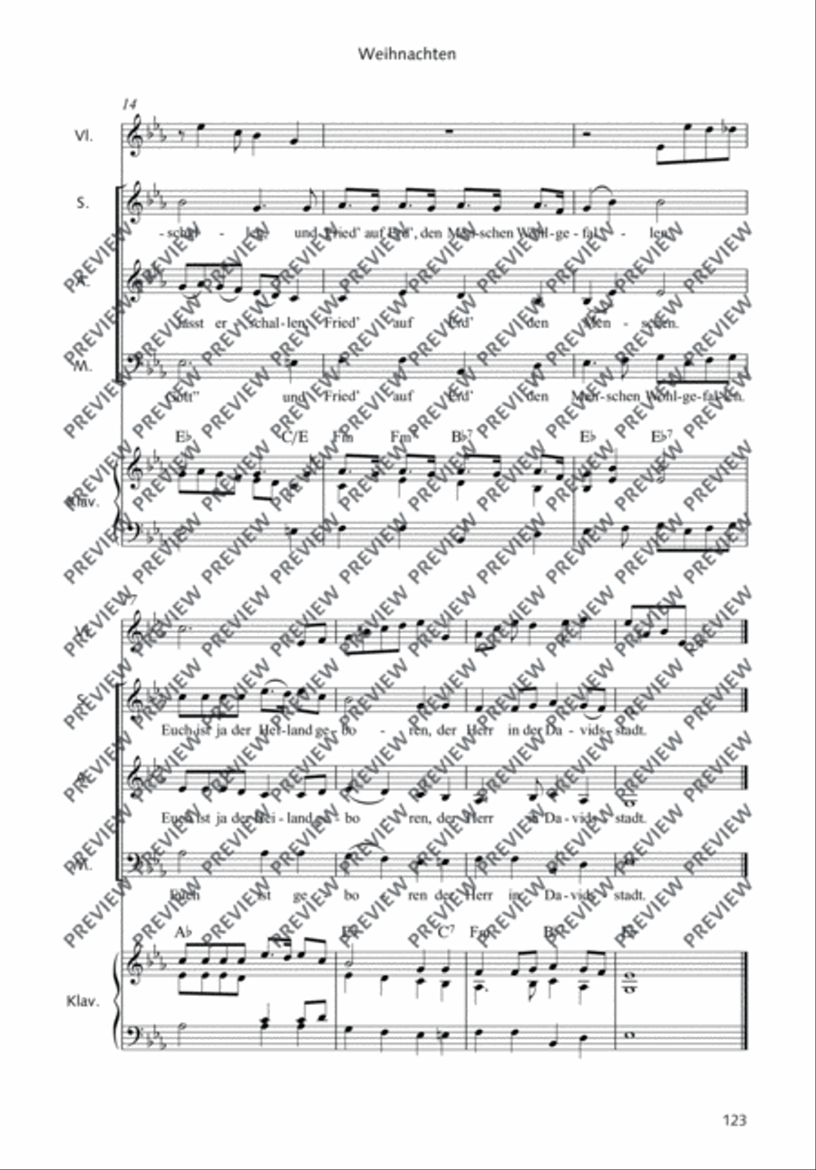 Welchen Jubel, welche Freude 3-Part scores gallery preview page 4