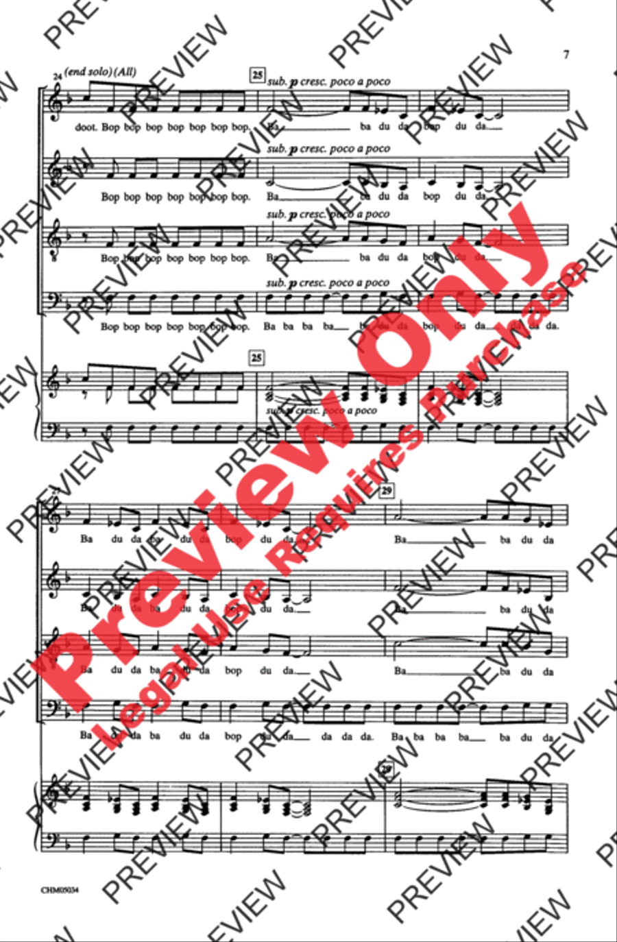Peter Gunn 4-Part scores gallery preview page 7