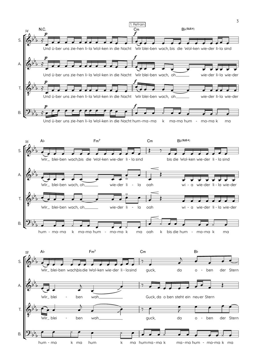 Lila Wolken 4-Part scores gallery preview page 3