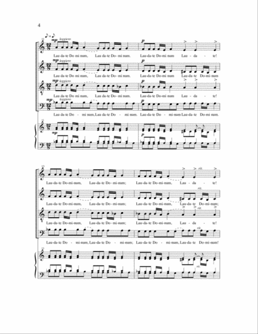 Laudate 4-Part scores gallery preview page 4