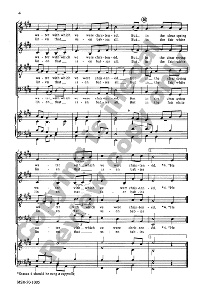 As Joseph Was A-Walking (Choral Score)