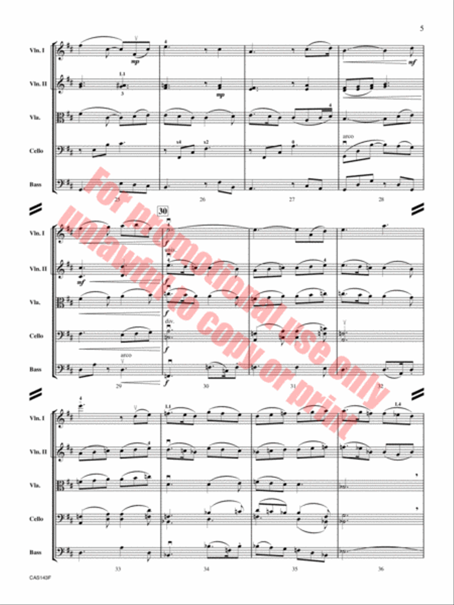 Night Blooming Jasmine String Orchestra scores gallery preview page 6