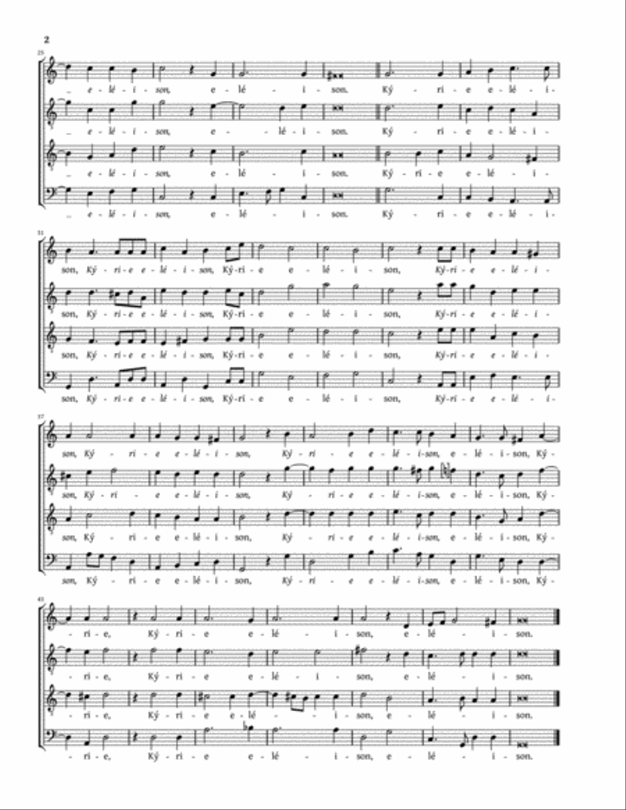 Missa Laudate Dominum a 4 (Steuerlein) 4-Part scores gallery preview page 2
