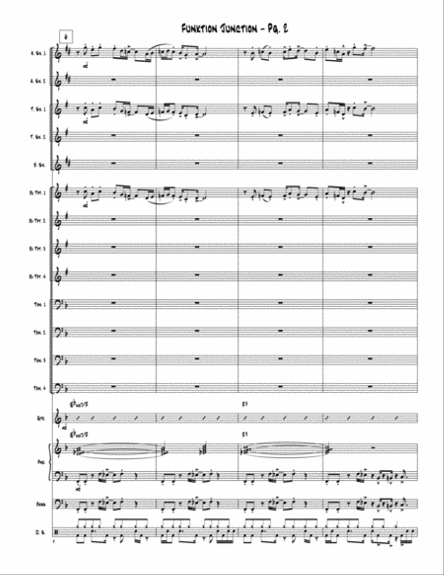 Funktion Junction Funktion Junction Jazz Ensemble scores gallery preview page 3