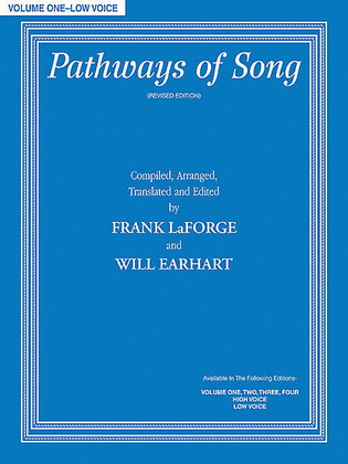 Book cover for Pathways of Song, Volume 1