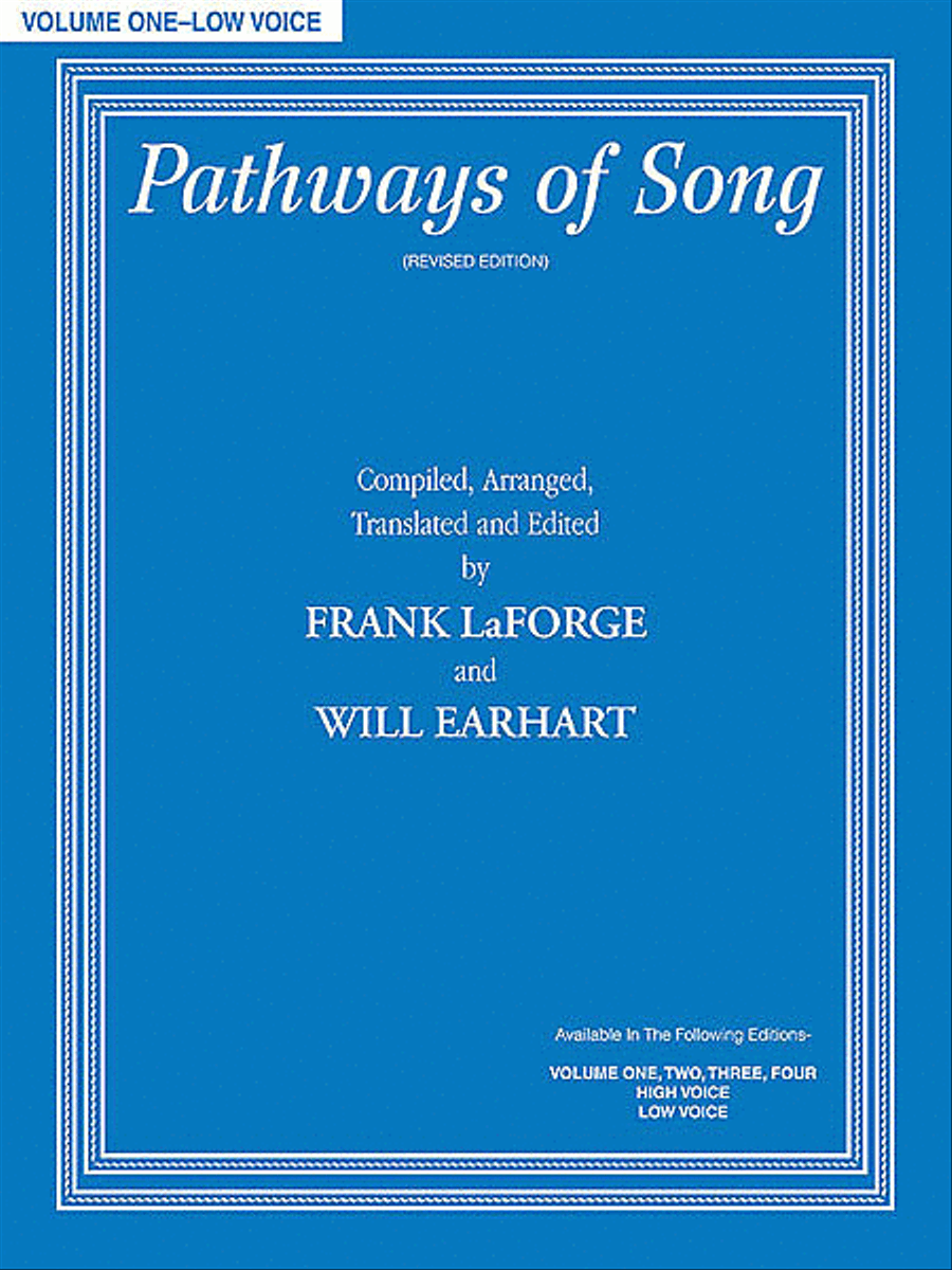 Book cover for Pathways of Song, Volume 1