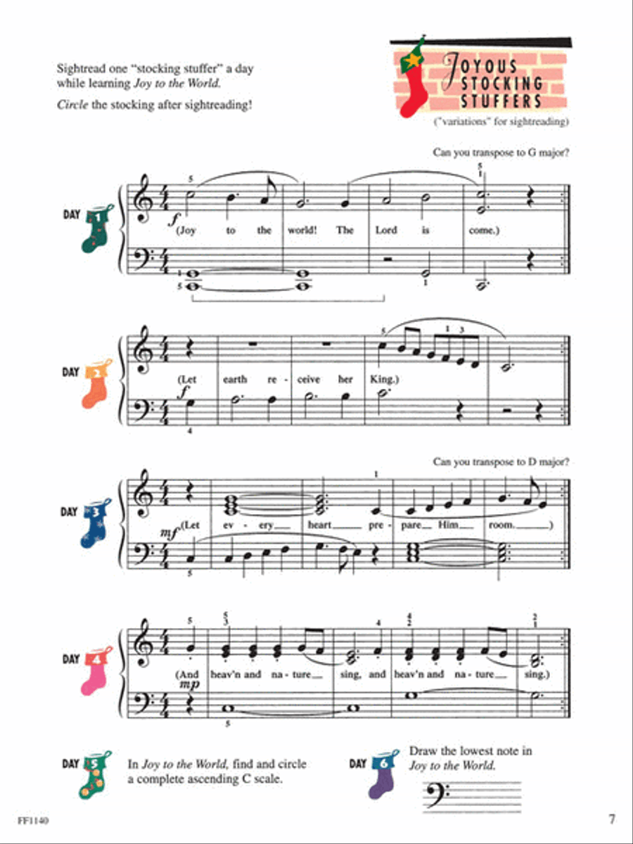Level 2B – Christmas Book Piano Method scores gallery preview page 3